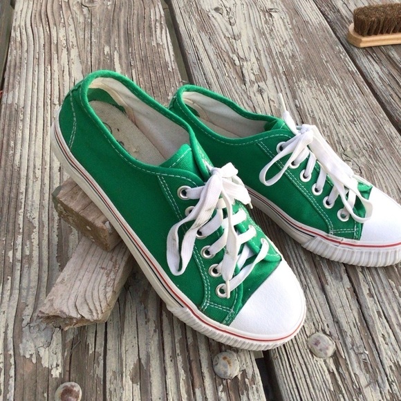 Unisex Green Canvas Sneakers Shoes size 40 - Picture 6 of 6